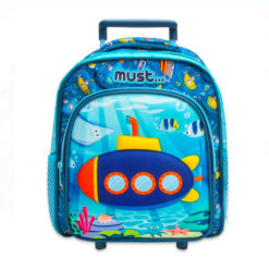 Ghiozdan pentru scoala,tip troller, Must, Submarin