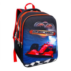 Ghiozdan scolar baieti, cu 3 compartimente, Formula 1