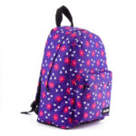 Ghiozdan cu imprimeu floral, 23x11x34 cm