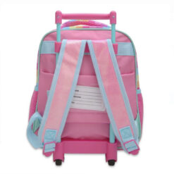 Ghiozdan tip Troller pentru Gradinita, Must - Elefant si Curcubeu