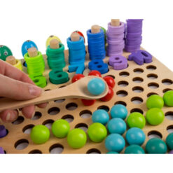 Joc Montessori cu 5 activitati - Indemanare, asociere, sortare, memorie, logica