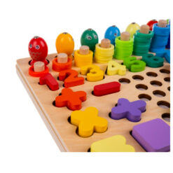 Joc Montessori cu 5 activitati - Indemanare, asociere, sortare, memorie, logica