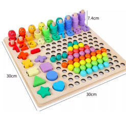 Joc Montessori cu 5 activitati - Indemanare, asociere, sortare, memorie, logica