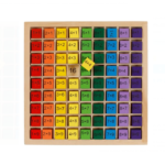 Joc educativ din lemn cu numere-Tabla Inmultirii, 81 piese