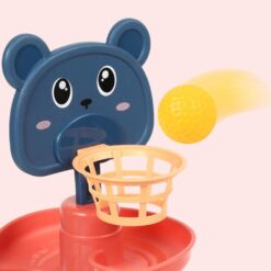 Jucarie pentru bebelusi-Turn spirala cu bile si cosulet