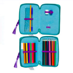 Penar echipat cu 2 compartimente, pentru fetite, 12x20 cm