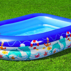 Piscina gonflabila Copii cu acoperis detasabil, 213 x 155cm, Barcuta