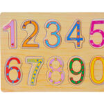 Puzzle incastru din lemn cu 10 numere