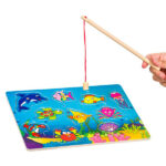 Puzzle magnetic din lemn - Animale marine