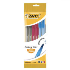 Set 6 pixuri BIC Round Stick, 3 culori