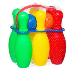 Set bawling pentru copii cu 6 popice si 2 mingi, 22x12x23cm