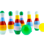 Set bowling pentru copii cu 6 popice si 2 mingi, Multicolor