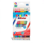 Set de 12 creioane colorate Carioca Bicolor