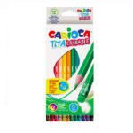 Set de 12 creioane colorate cu radiera, Carioca Tita Erasable