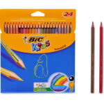 Set de 24 creioane colorate BIC