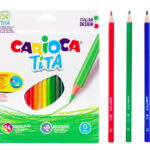 Set de 24 creioane colorate Carioca Tita