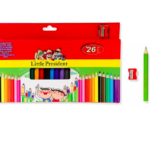 Set de 24 creioane colorate si ascutitoare