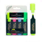 Set de 4 markere evidentiatoare,Highlighters FABER-CASTELL