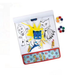 Set de pictura Giga Block PJ Masks, 4 in 1, bloc de desen pentru baietei, 3 ani+