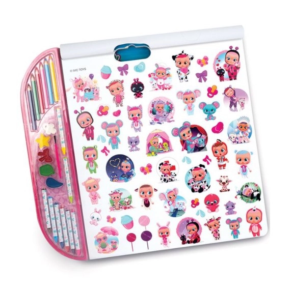 Bloc de desen cu accesorii incluse, Cry Babies