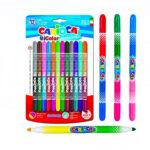 Carioca bicolor superwashable,12 bucati cu cap dublu