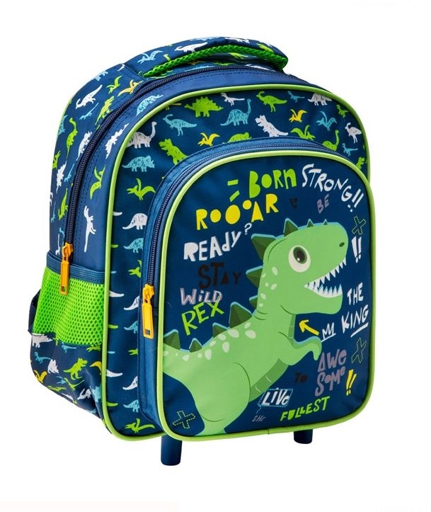 Ghiozdan pentru Gradinita tip troller, Dino, 27x10x30 cm