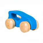 Masinuta din lemn, albastru, 10x5 cm