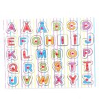 Puzzle incastru din lemn cu litere  - Alfabet