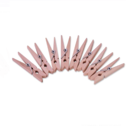 Set 10 carlige colorate din lemn pentru activitati senzoriale si lucru manual