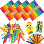 Set 60 de betisoare din lemn pentru activitati senzoriale de tip Montessori