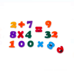 Set 36 cifre colorate magnetice