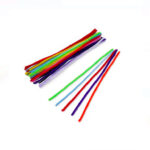 Set 40 sarma plusata colorate pentru activitati senzoriale si lucru manual, 30 cm