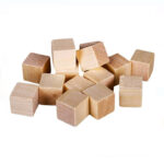 Set 49 cuburi craft din lemn pentru activitati senzoriale si lucru manual