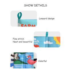 Carte senzoriala bebelusi si jucarie pentru dentitie, Pasari