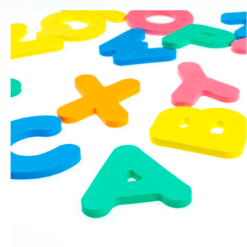 Jucărie de baie moale, din spuma, Litere 26 bucati