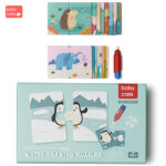 Set 16 puzzle-uri din 2 piese, Puzzle de colorat cu apa, Animale