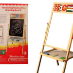 Tabla reglabila magnetica cu 2 suprafete pentru scris si desenat