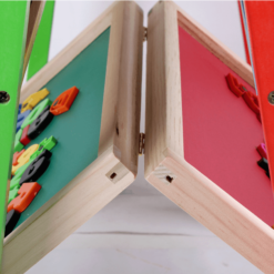 Tabla din lemn magnetica, cu 2 suprafete, tip Sevalet, 73 cm