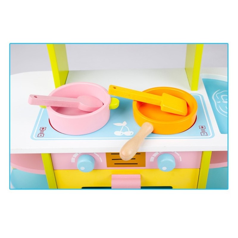 Bucatarie din lemn pentru copii, 48x42 cm 01