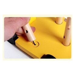 Jucarie de tras pentru bebelusi cu sortator de forme geometrice -Ratusca 02