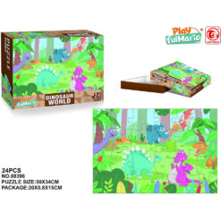 Puzzle de podea XL, 24 piese - Lumea Dinozaurilor