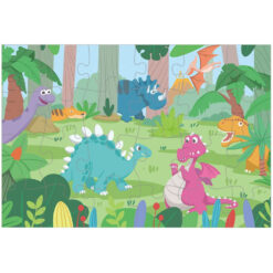 Puzzle de podea XL, 24 piese - Lumea Dinozaurilor