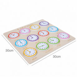 Puzzle educativ de asociere - Invata ceasul