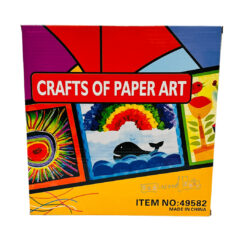 Set de Creatie cu hartie creponata si 4 planse colorate