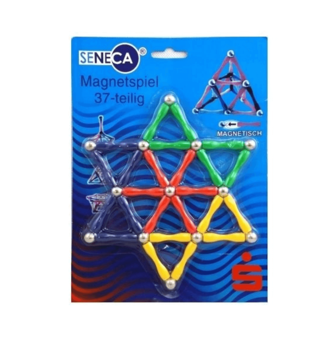 Set de constructie magnetic, 37 piese - Magnetspiel