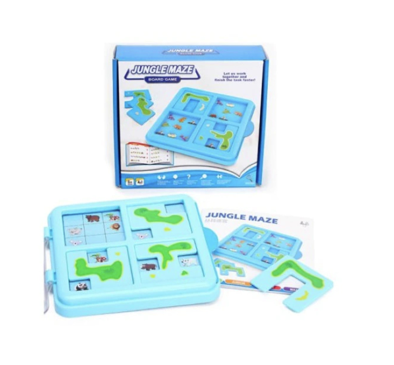 Joc logica pentru copii - Labirint cu Animale Salbatice