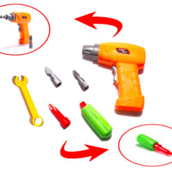 Set de constructie cu bormasina electrica, 181 piese