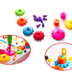 Set de constructie cu bormasina electrica, 181 piese