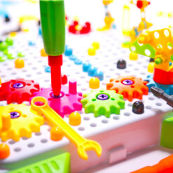 Set de constructie cu bormasina electrica, 181 piese