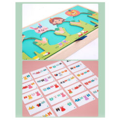 Imbraca Familia, joc educativ din lemn